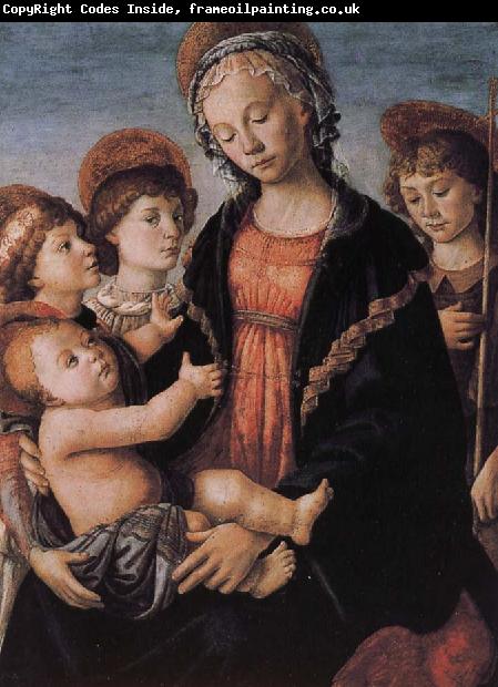 Sandro Botticelli Our Lady of Angels with the two sub